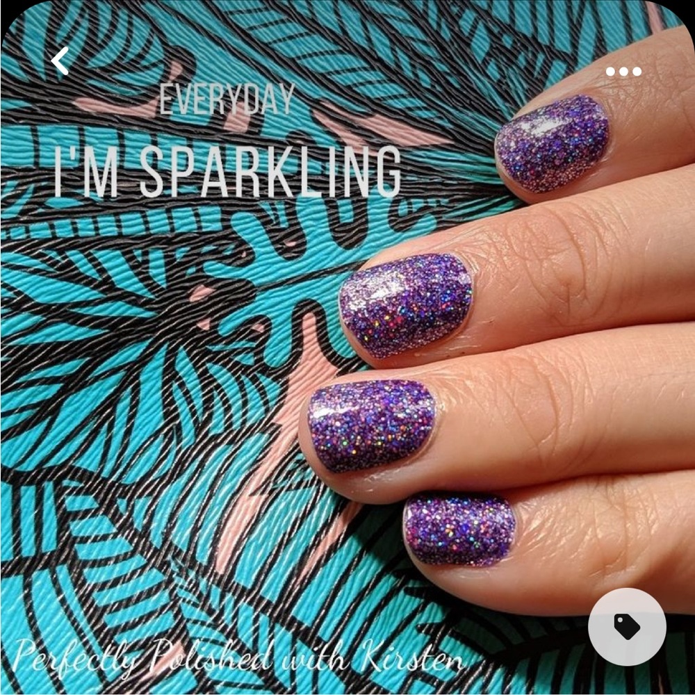 *Rare, HTF* Color Street: Everyday I’m Sparkling | Purple Glitter Party Sparkle - Picture 1 of 10